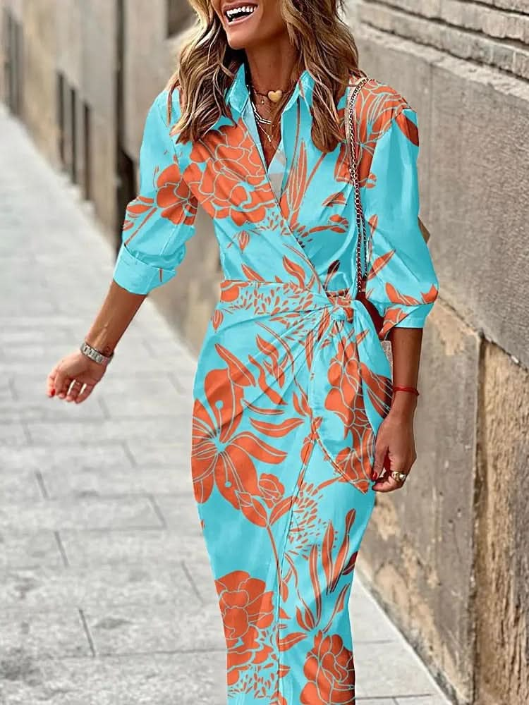 Wild&Vogue | Chic Print Wrap Dress