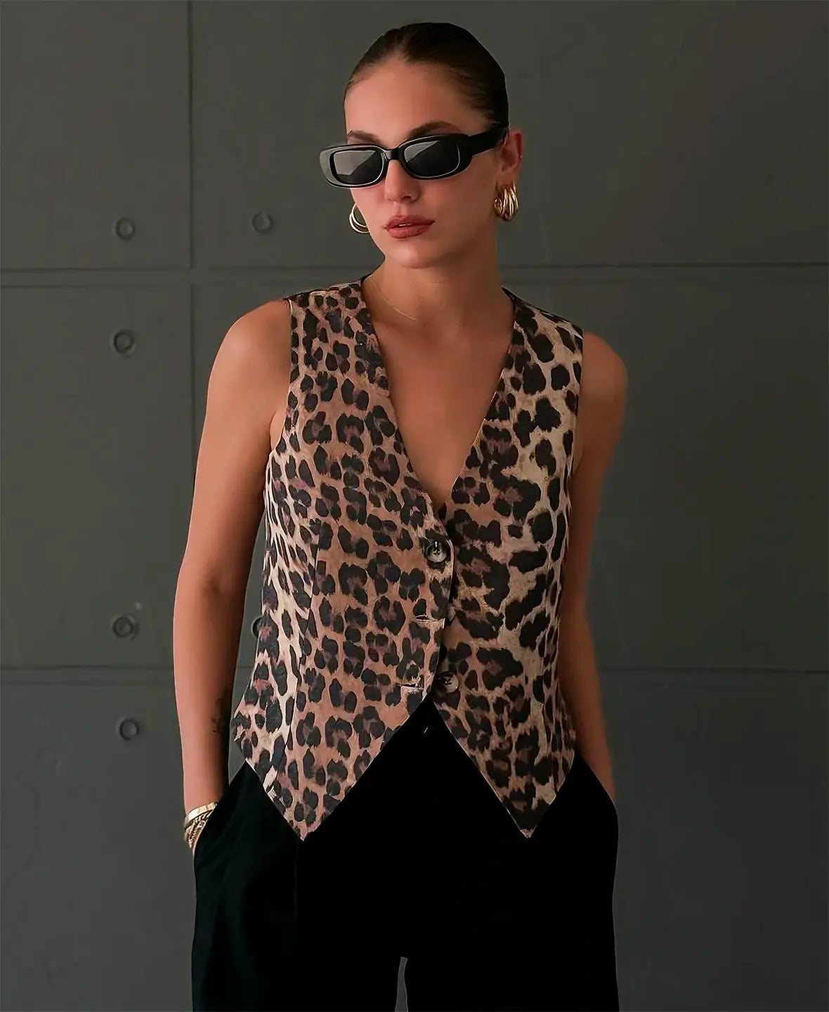 Wild&Vogue | Cheetah Pattern Vest