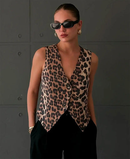 Wild&Vogue | Cheetah Pattern Vest