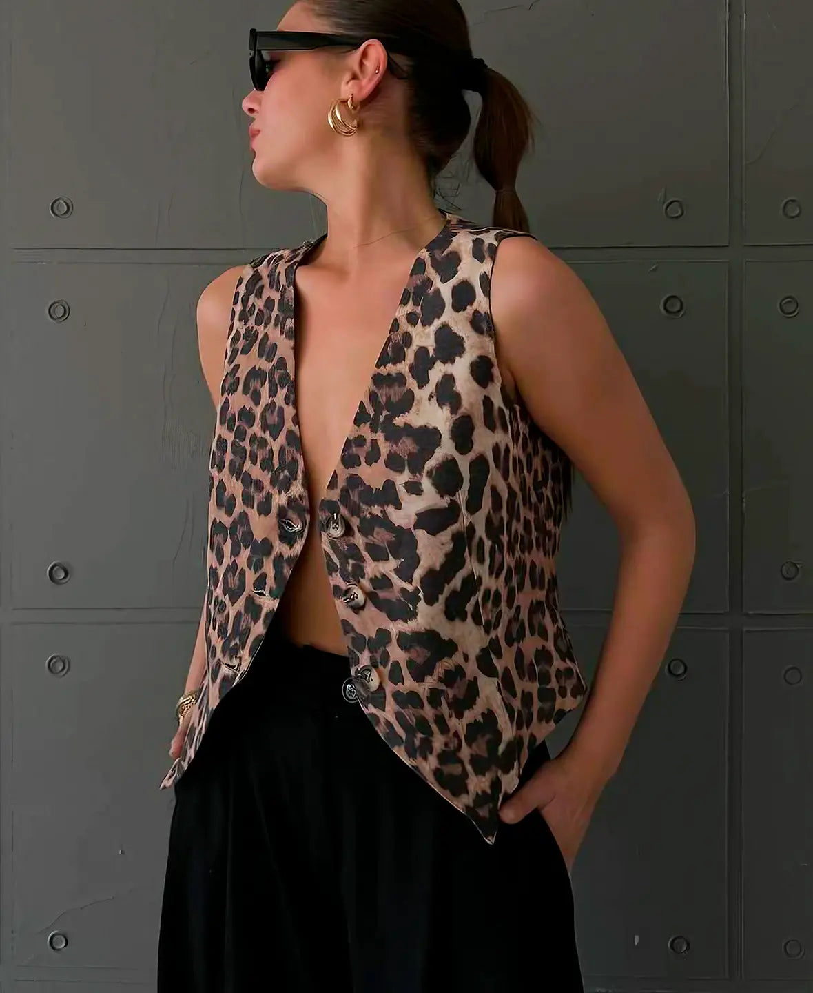 Wild&Vogue | Cheetah Pattern Vest