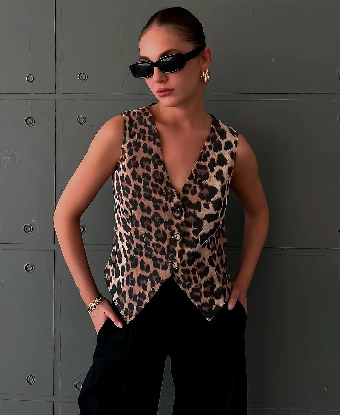 Wild&Vogue | Cheetah Pattern Vest