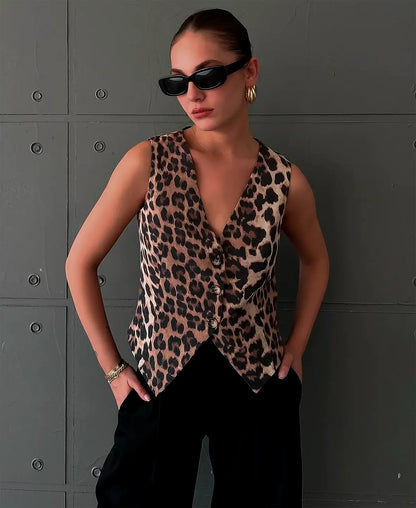 Wild&Vogue | Cheetah Pattern Vest